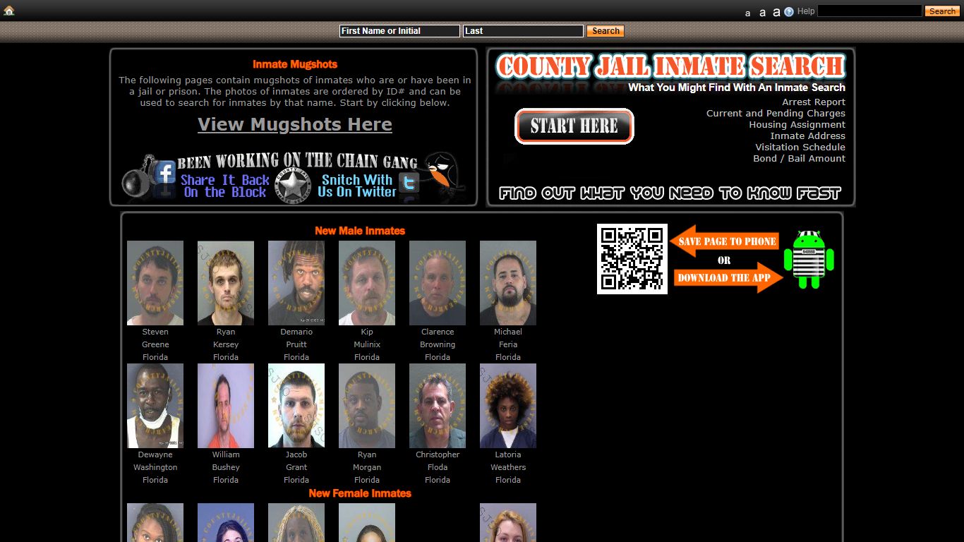 Recent Arrest Mugshots And Inmate Search